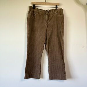i.e. Relaxed Small Wale Corduroy Pants Brown Stretchy